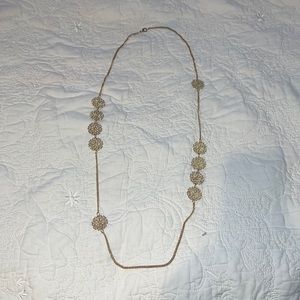 21” gold emblem necklace
